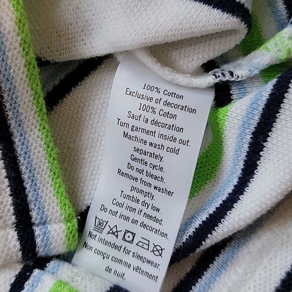 JANIE AND JACK WHITE STRIPED POLO, SIZE 3-6 MONTHS - NEW! - Picture 5 of 6